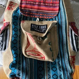 Large rice love backpack